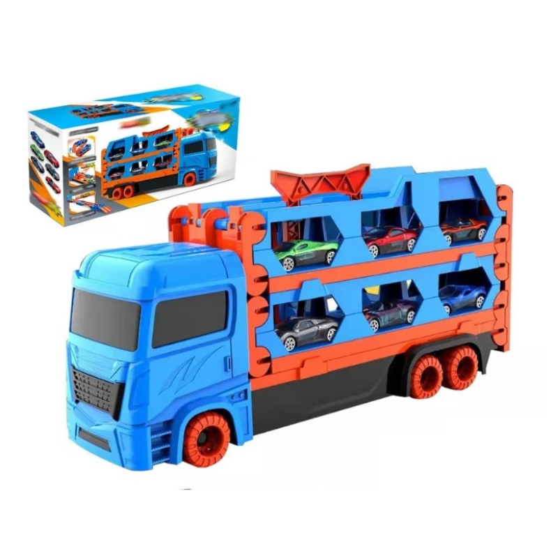 COMPRE JUNTO: Conjunto Carros + Caminhão Mega Pista com R$50,00 de desconto