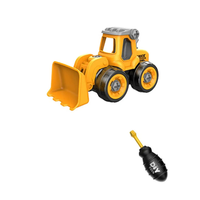 Trator Máquina de Obras de Brinquedo Desmontável