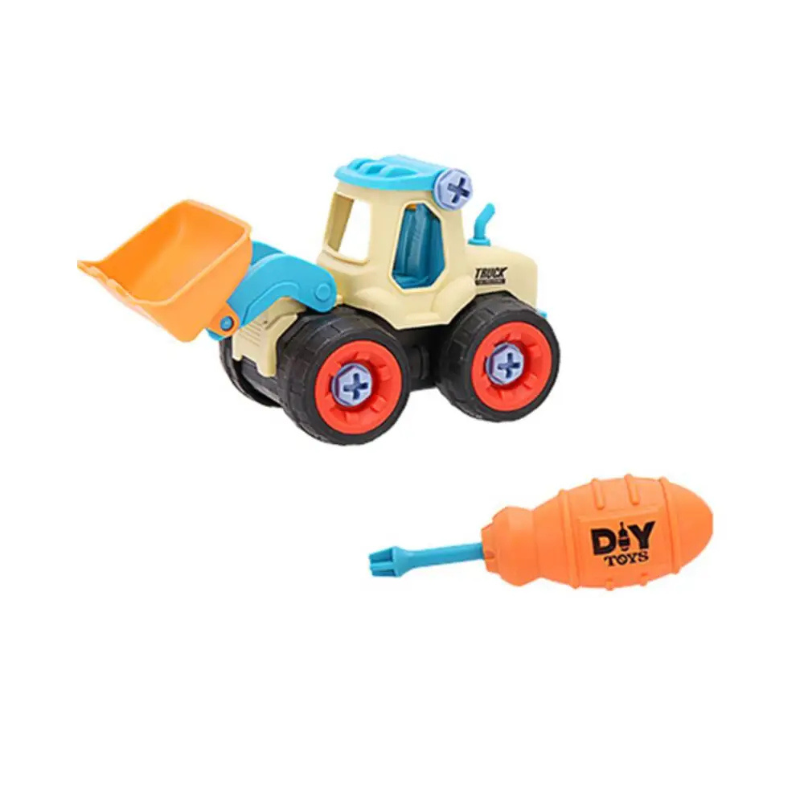 Trator Máquina de Obras de Brinquedo Desmontável