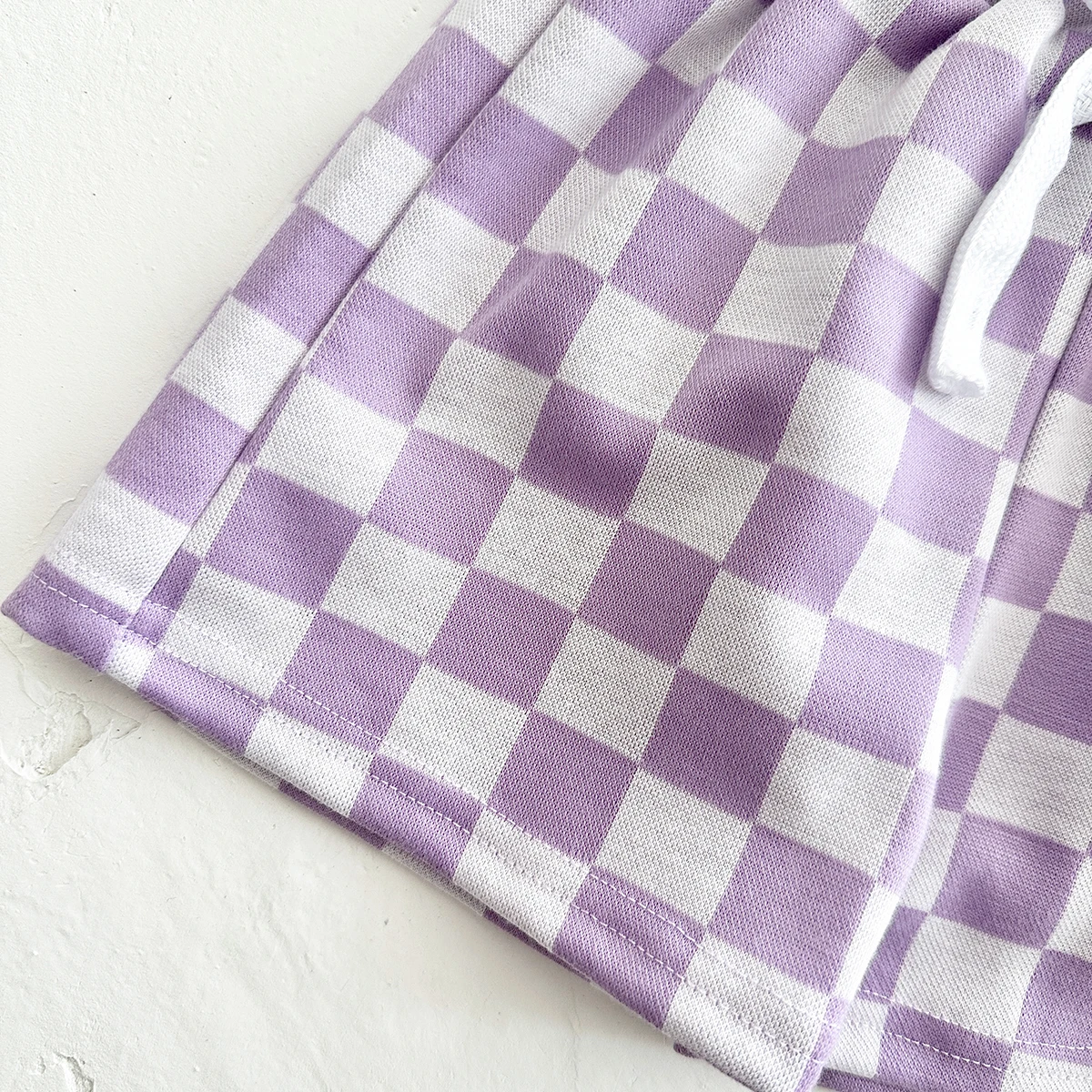 Conjunto Verão Bebê Unissex - Camiseta e Shorts Xadrez