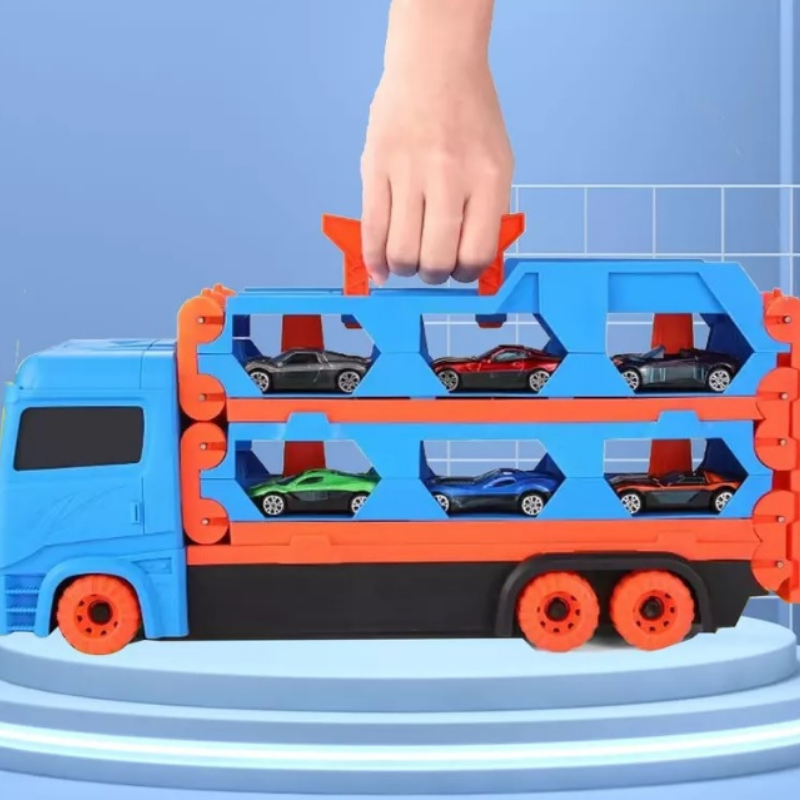 COMPRE JUNTO: Conjunto Carros + Caminhão Mega Pista com R$50,00 de desconto