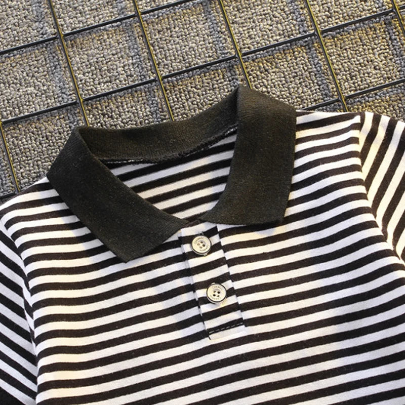 Conjunto Roupa Infantil Listrado Meninos