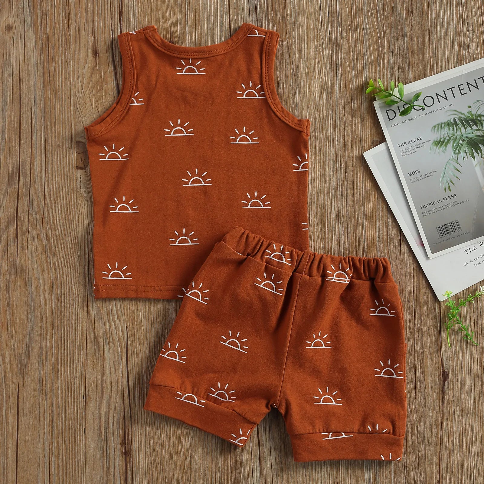 Conjunto Infantil Verão Algodão - Top e Shorts Unissex
