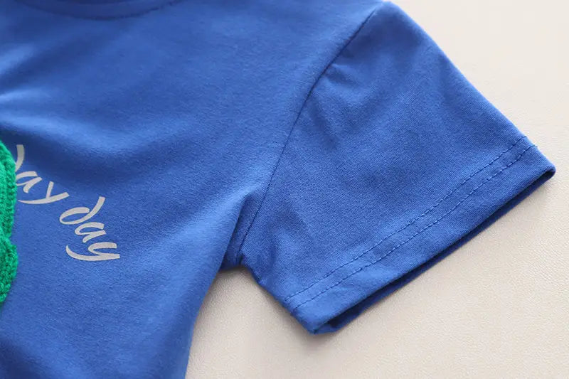 Conjunto Infantil Verão - Camiseta Urso e Shorts