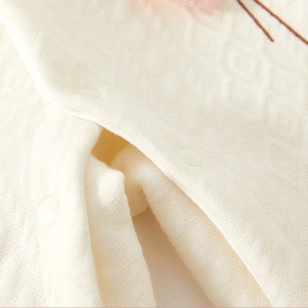 Macacão de Algodão para Bebê Menina - Roupa Quente para Outono e Inverno