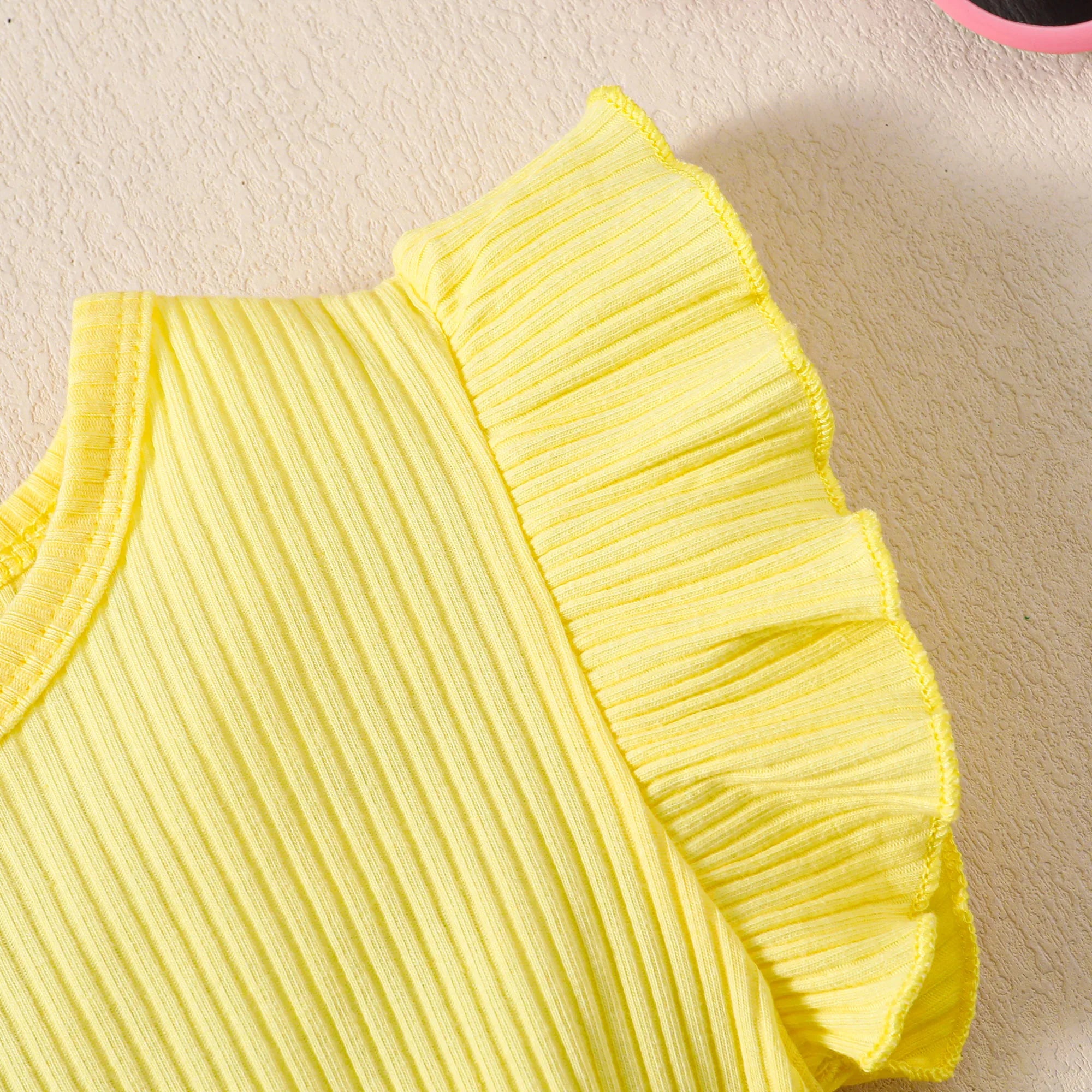 Vestido de Princesa Floral Amarelo para Bebê - Verão