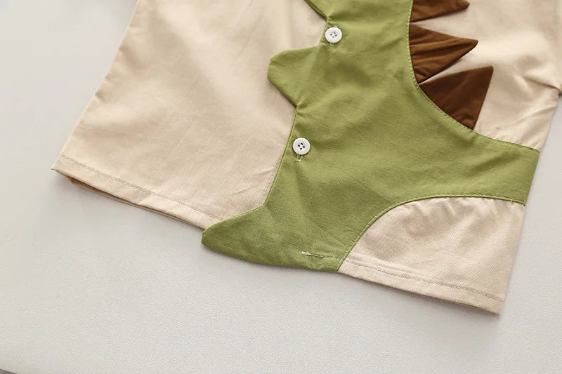 Conjunto roupa infantil para bebê meninos camisa e bermuda