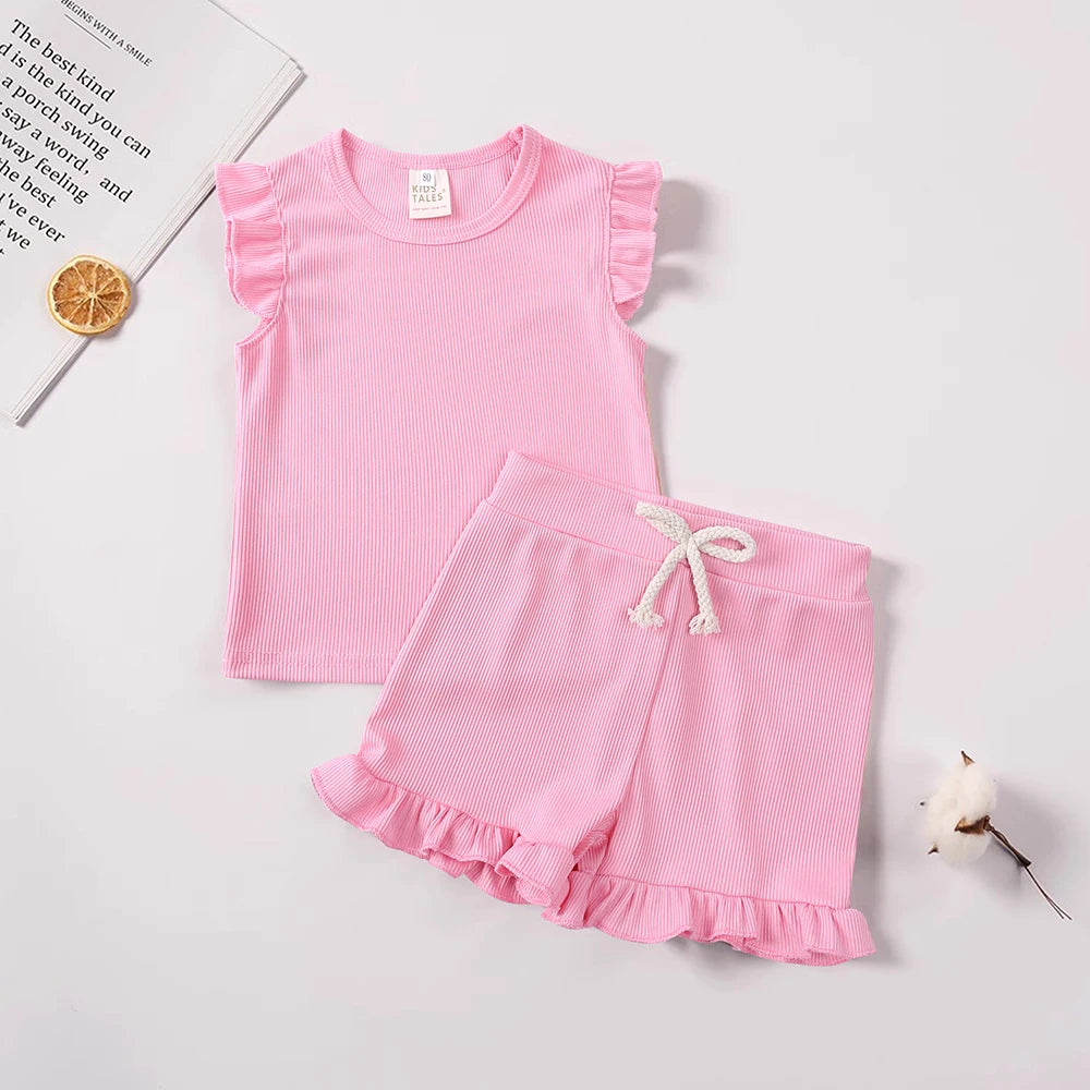 Conjunto Infantil Meninas com Babados