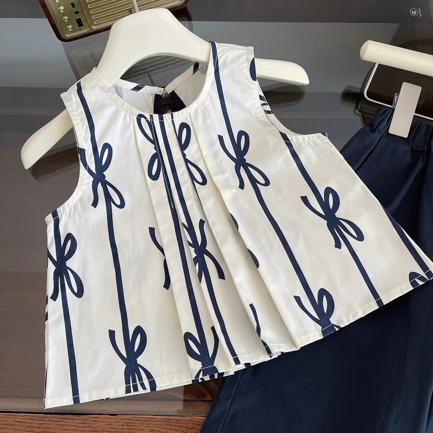 Conjunto Infantil Feminino Estampado com Calça Pantalona