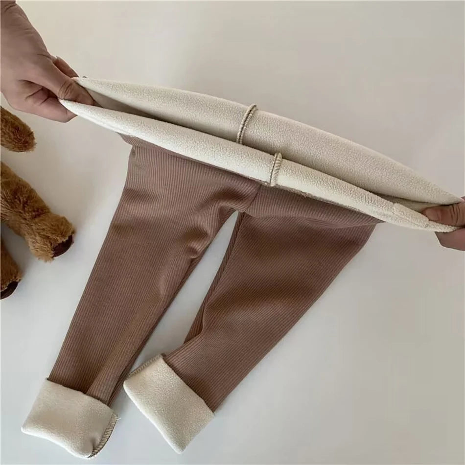 Calça Legging Infantil Quente para Outono e Inverno - Unissex