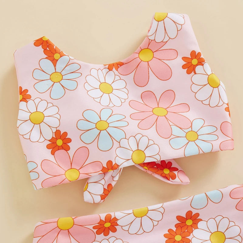 Conjunto de Banho Infantil Floral 3 Peças - Verão