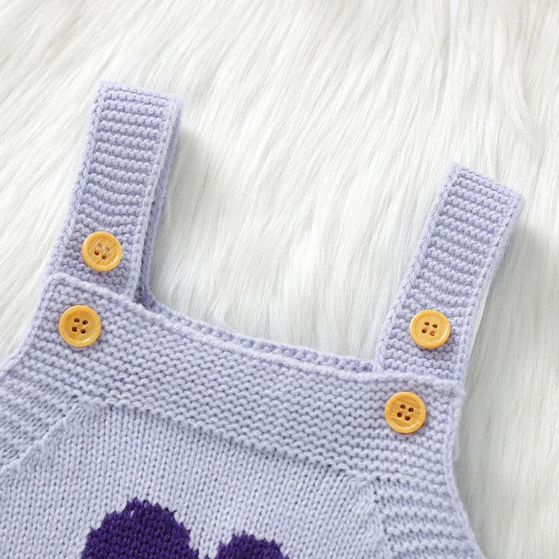 Macacão Infantil Azul Sem Mangas com Coração