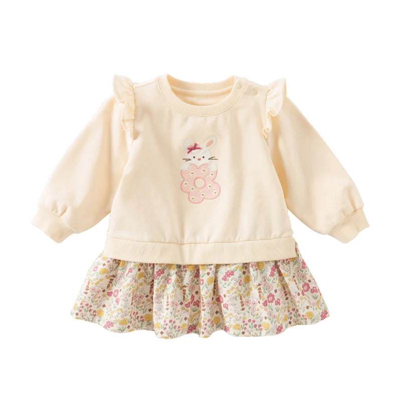 Moletom e vestido 2 em 1 Floral
