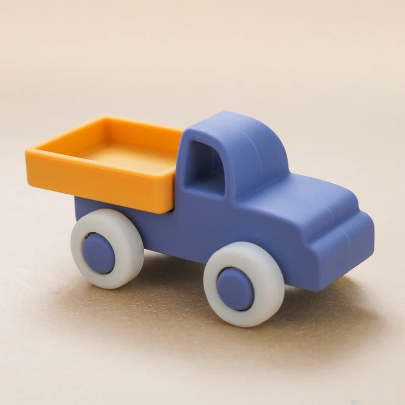 Carrinho de Brinquedo de Silicone Para Bebês e Crianças