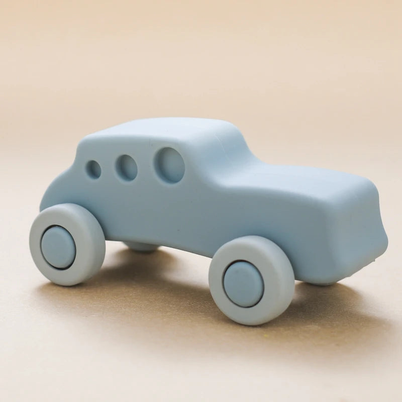 Carrinho de Brinquedo de Silicone Para Bebês e Crianças