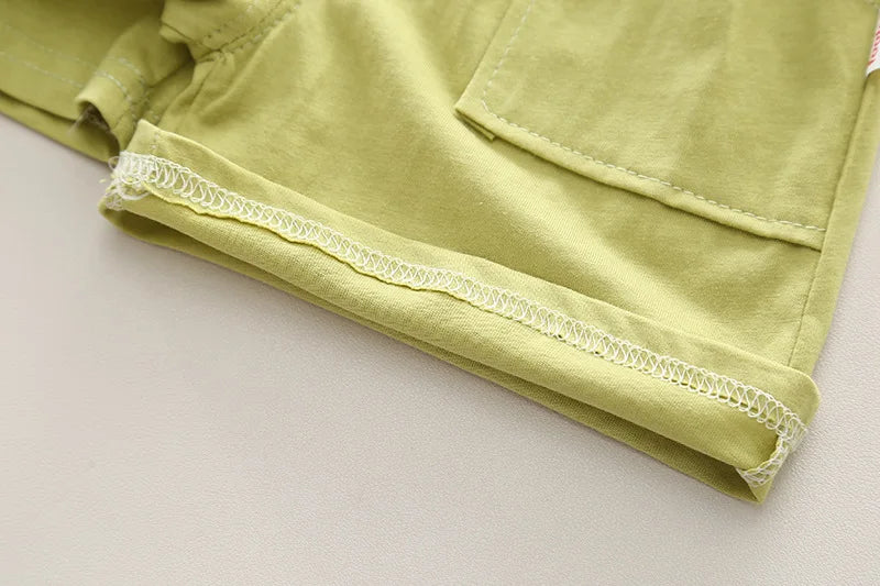 Conjunto Bebê Menino - Camiseta e Shorts Estampa Dinossauro (2 Peças)