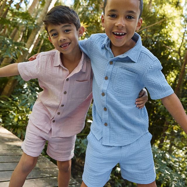Conjunto Roupa Infantil Verão Social Meninos