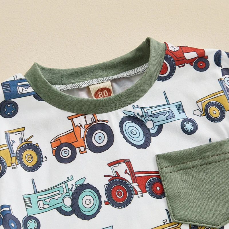 Conjunto Roupa Infantil Meninos Agro Tratores