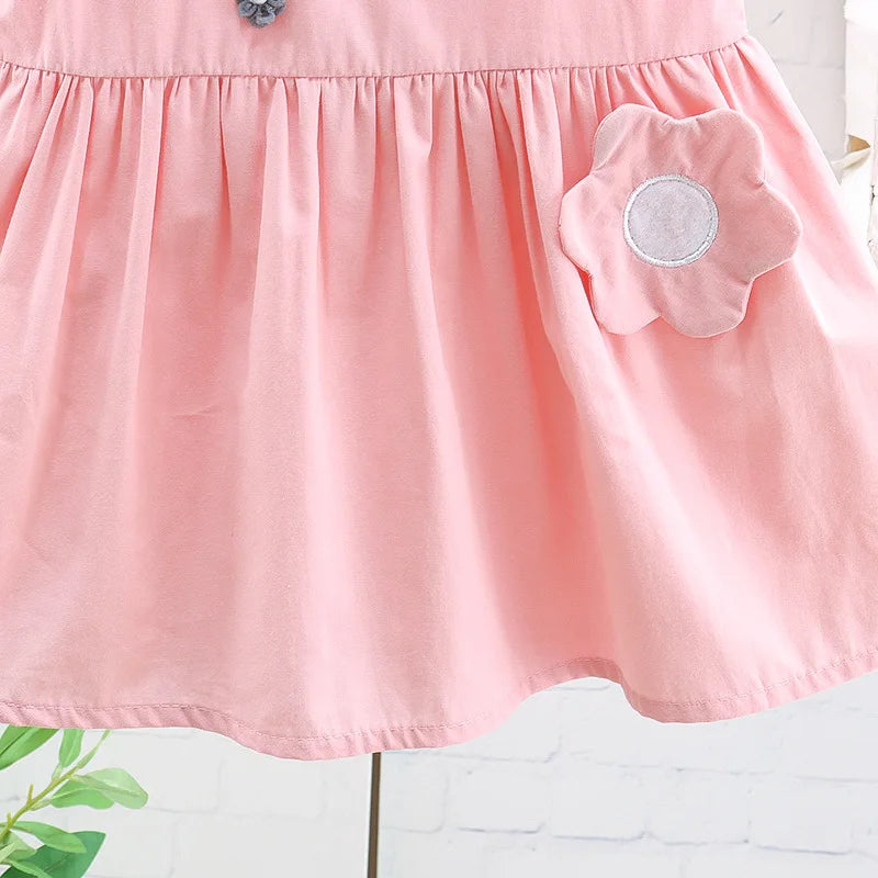 Vestido Infantil de Renda Sem Mangas - Doce e Casual