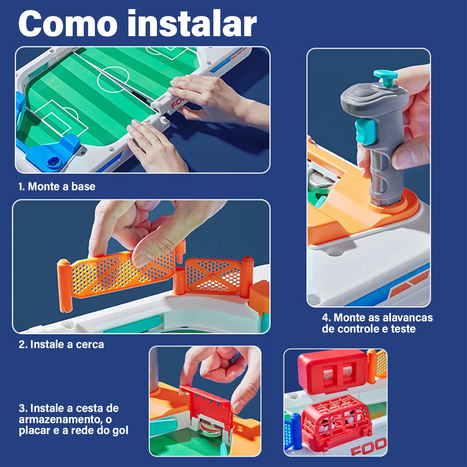 Mini Jogo de Pebolim Infantil - Diversão para Família