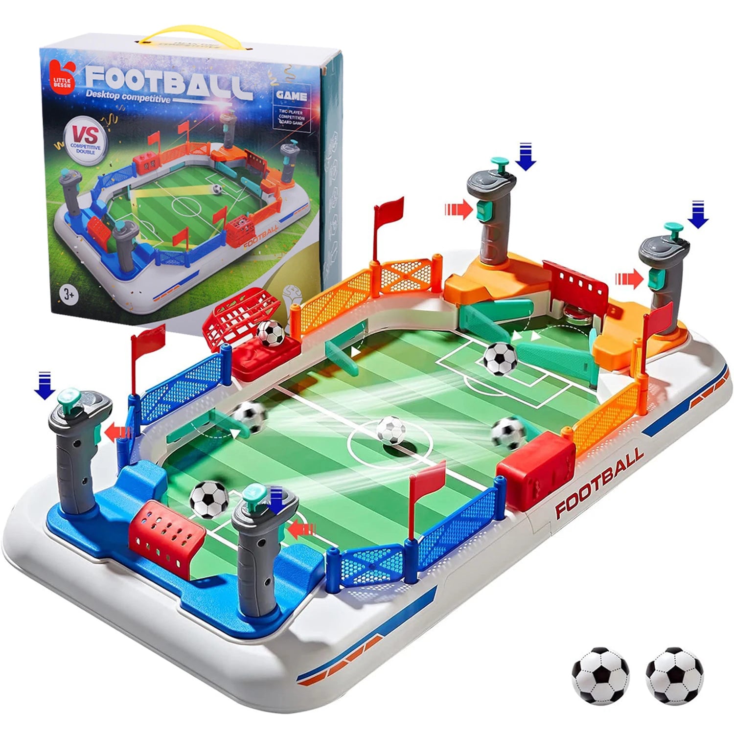 Mini Jogo de Pebolim para Crianças, Jogo de Tabuleiro de Futebol Esportivo Indoor, Diversão Ideal para Reuniões Familiares
