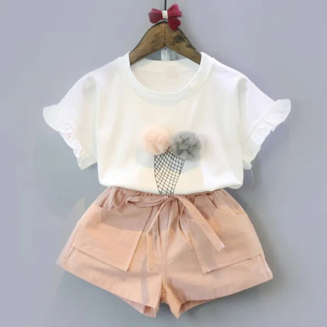 Conjunto Infantil Sorvetinho Para Meninas
