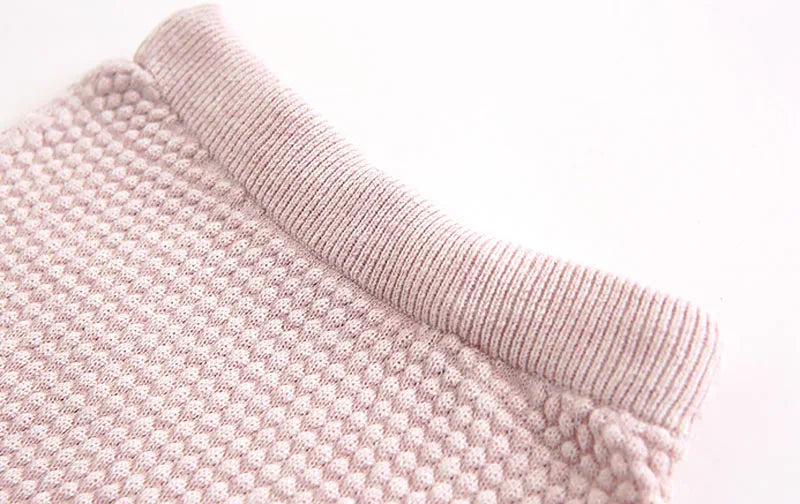 Conjunto em Tricô – Blusa e Calça de Algodão Meia Estação