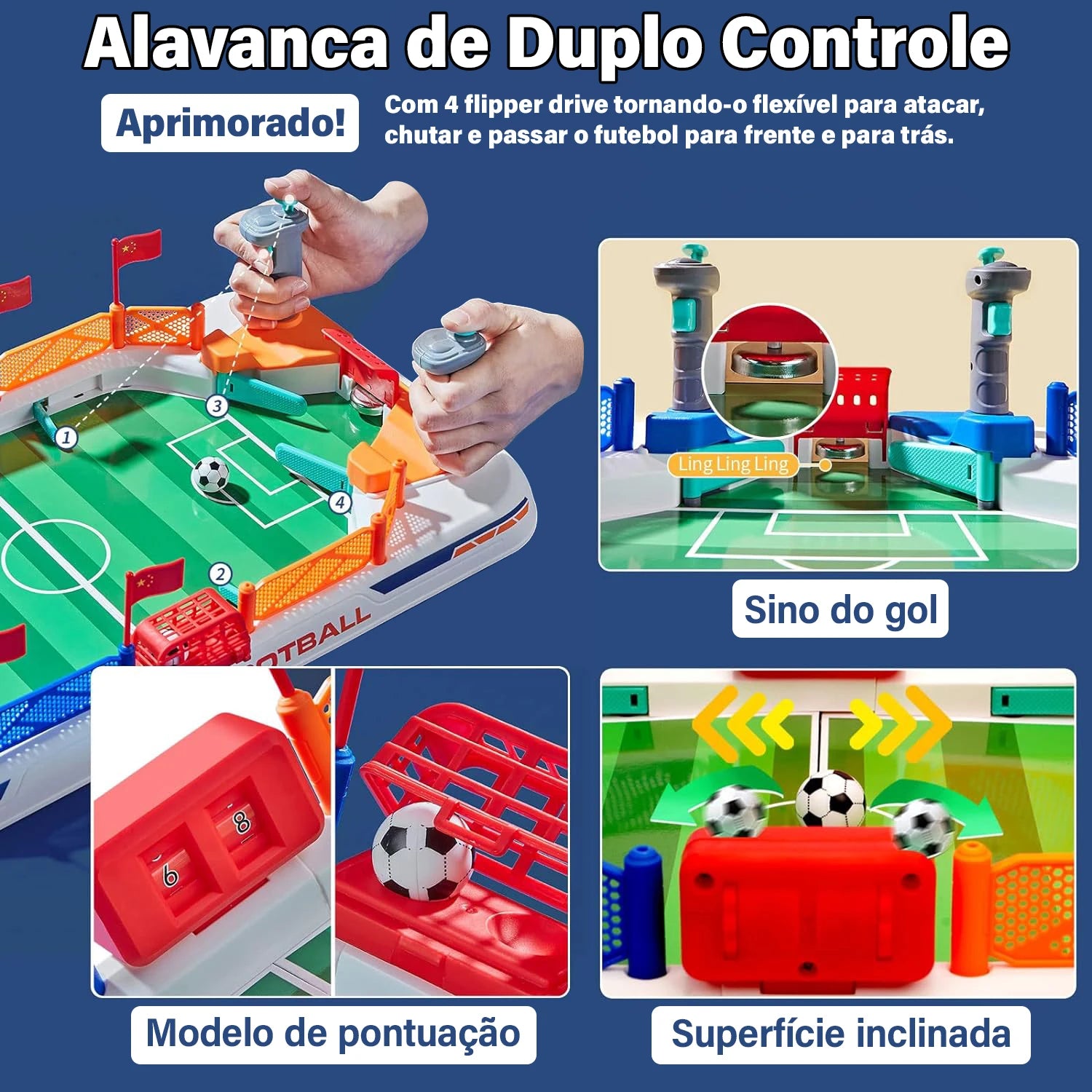 Mini Jogo de Pebolim Infantil - Diversão para Família
