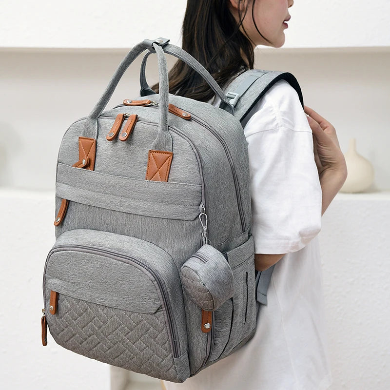 Mochila de Fraldas Multifuncional à Prova d'Água