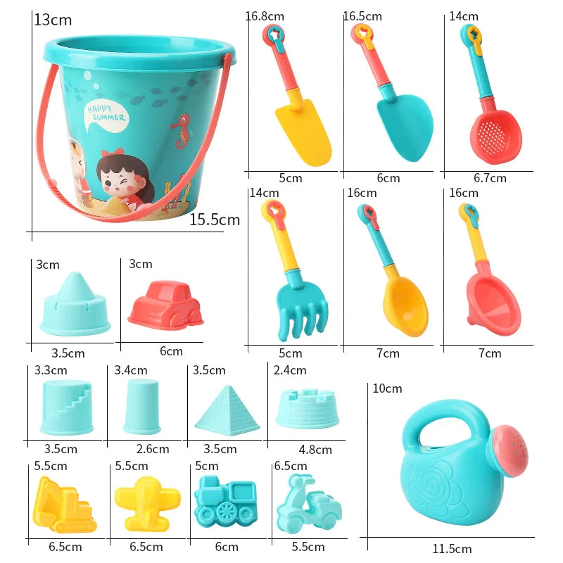 Kit de Brinquedos de Praia para Crianças - Diversão de Verão