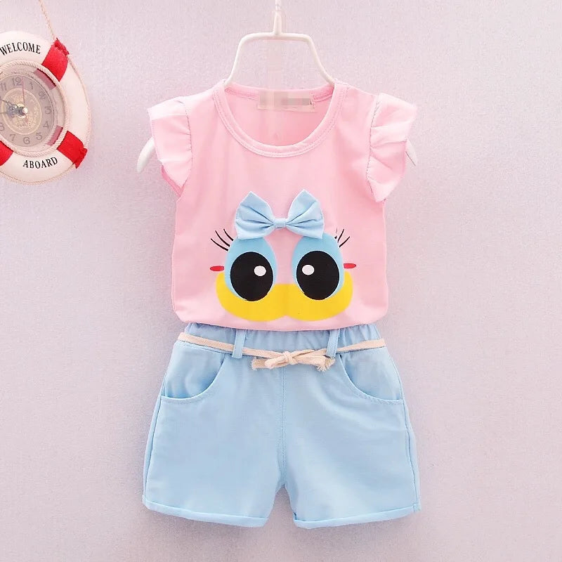 Conjunto Infantil de Colete e Shorts - Moda Verão