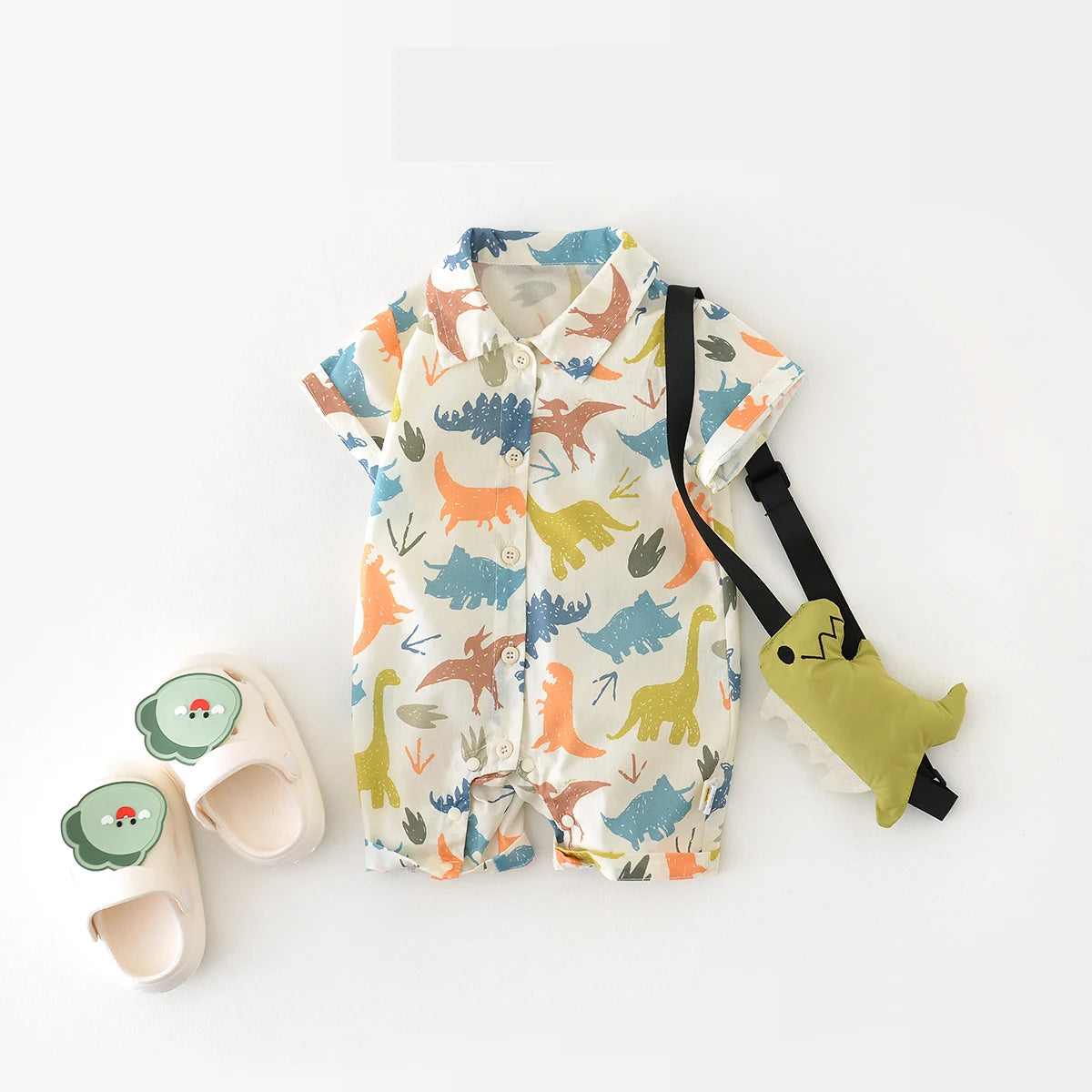 Macacão Curto de Dinossauro