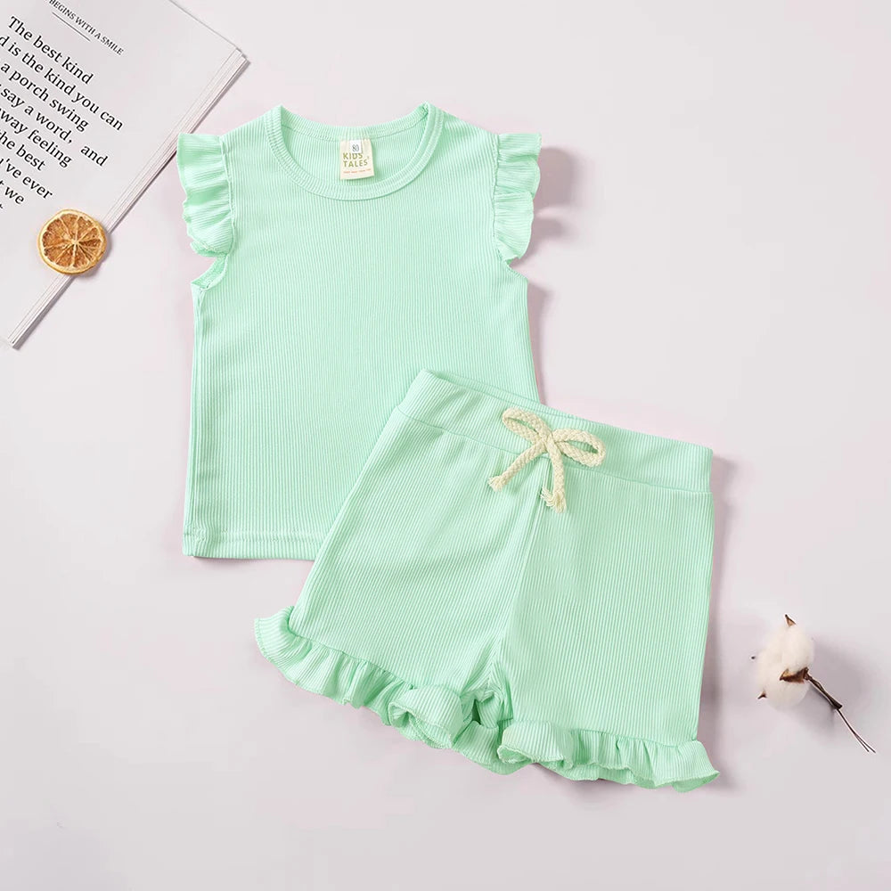 Conjunto Infantil Meninas com Babados