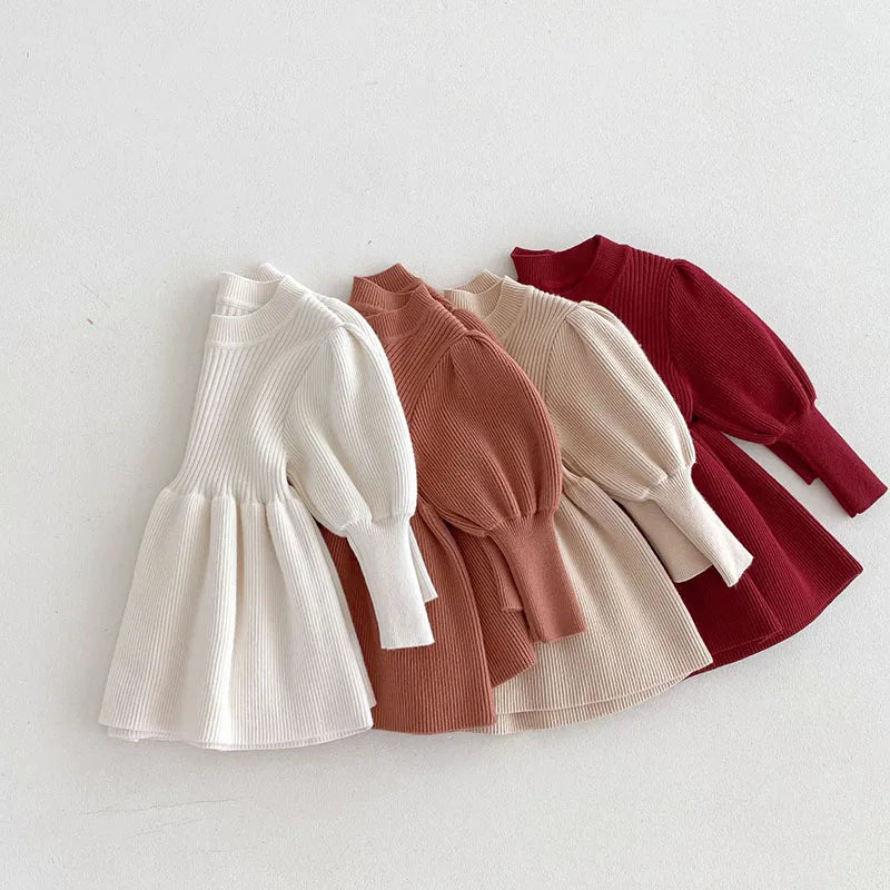 Vestido cores sólidas confortável