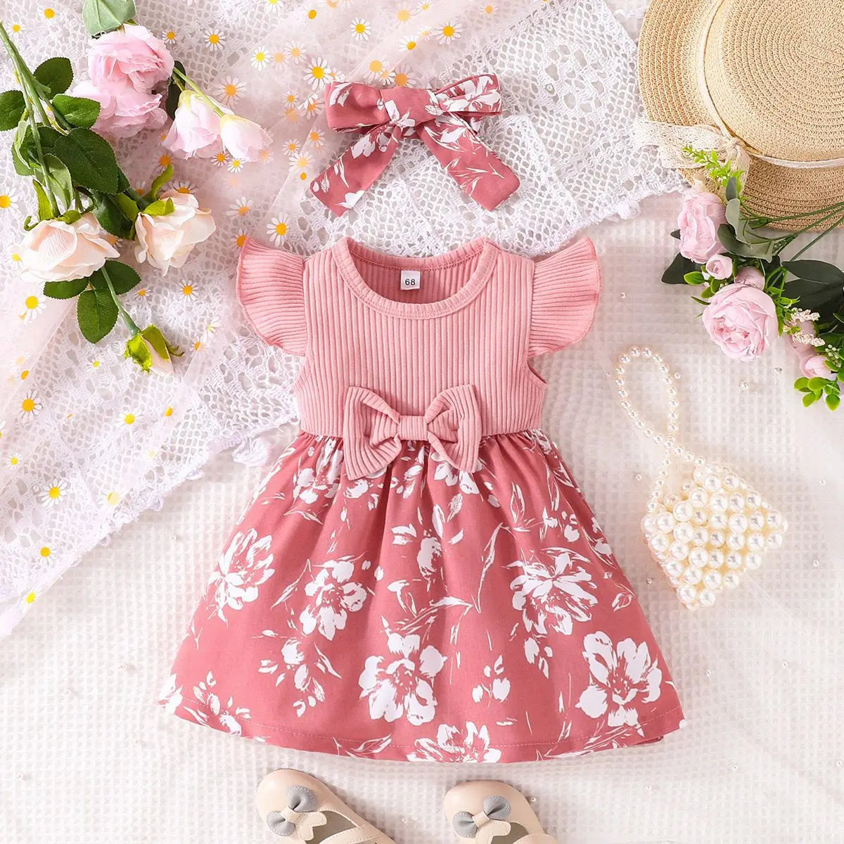 Vestido princesa floral para meninas, perfeito para o verão. Conforto e estilo em um só produto. Confira!