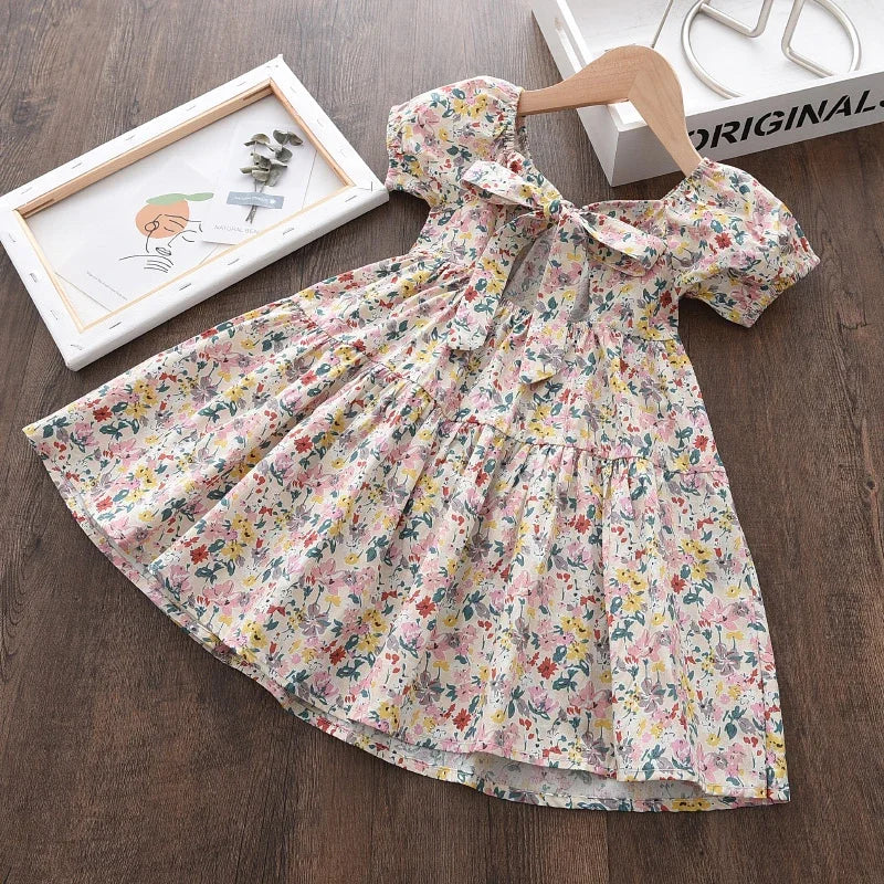 Vestido Princesa Xadrez Rosa Lolita Infantil