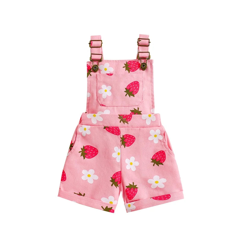 Leve e divertida, a Jardineira Infantil Menina é perfeita para as pequenas exploradoras. Feita em jeans com estampa de flores e morangos, oferece conforto e estilo ao mesmo tempo. Com alças ajustáveis e botões nas laterais, é fácil de vestir e permite movimentos livres para brincar à vontade.
