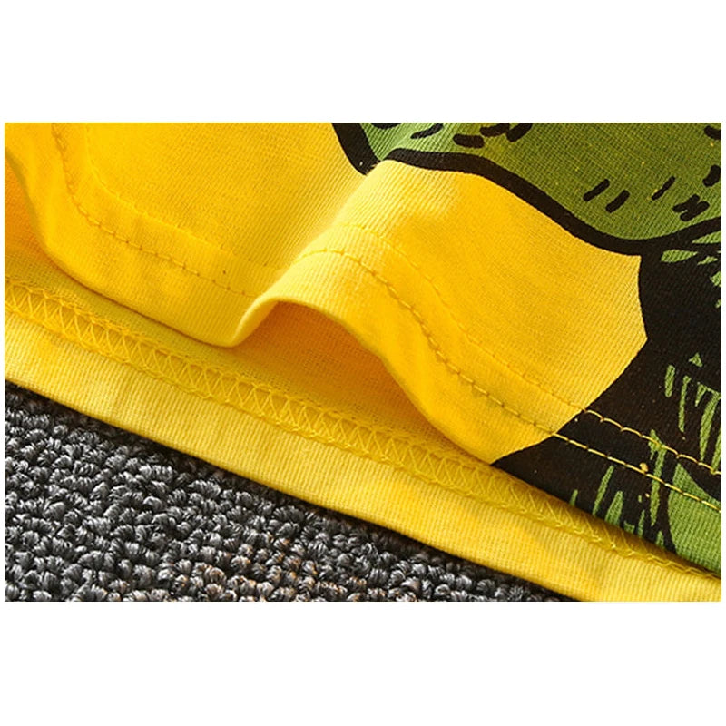 Conjunto Bebê Menino - Camiseta Algodão Estampa Dinossauro e Shorts (2 Peças)