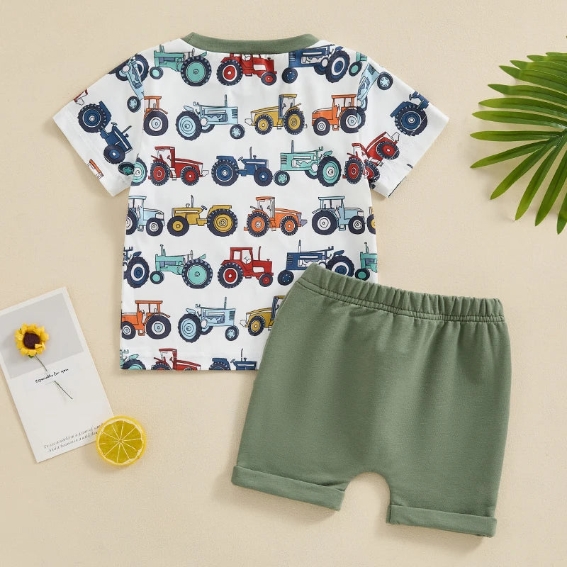 Conjunto Roupa Infantil Meninos Agro Tratores