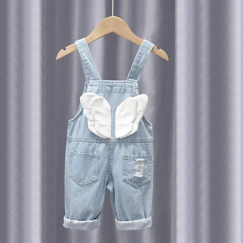 Macacão Infantil Jeans Unissex com Estampa Divertida