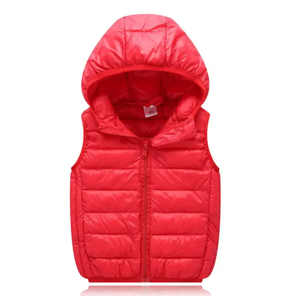 Colete Infantil com Capuz para Inverno