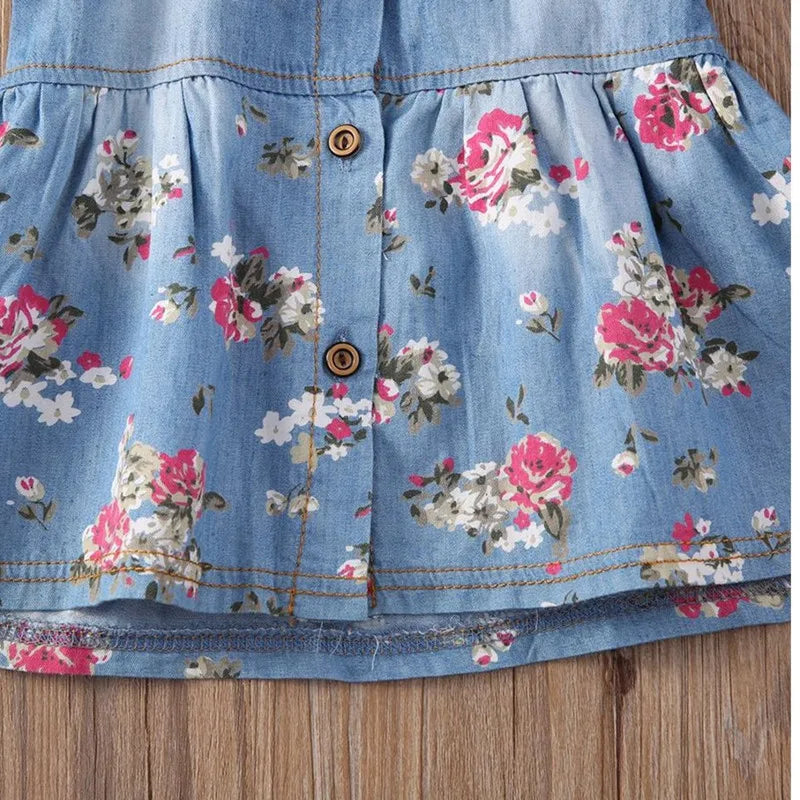 Vestido Infantil com Estampa Floral