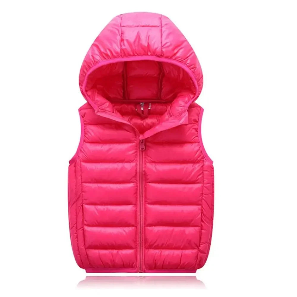 Colete Infantil com Capuz para Inverno