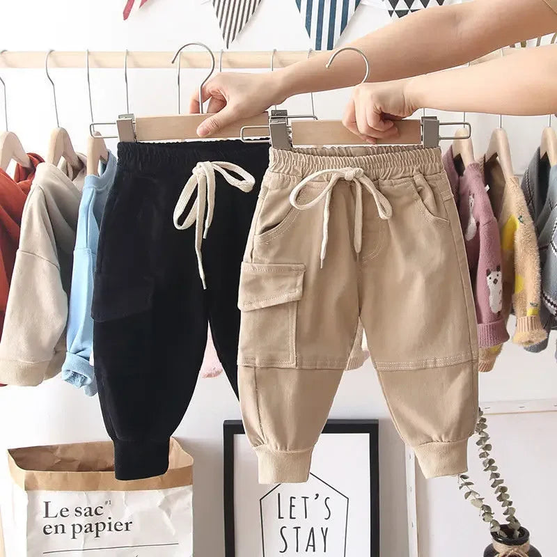 Calças Cargo Infantis - Estilo Casual para Meninos