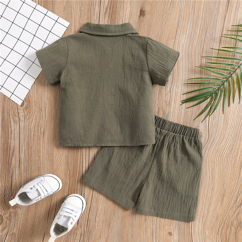 Conjunto Roupa Infantil Verão Social Meninos