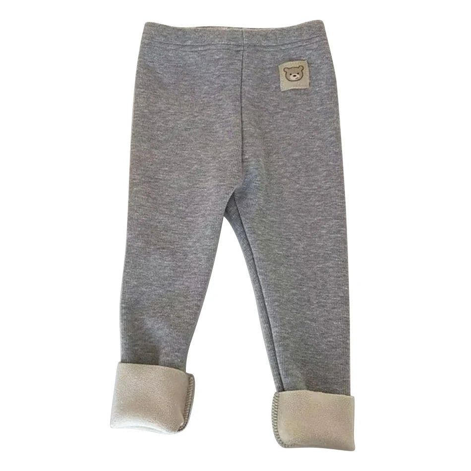 Calça Legging Infantil Quente para Outono e Inverno - Unissex