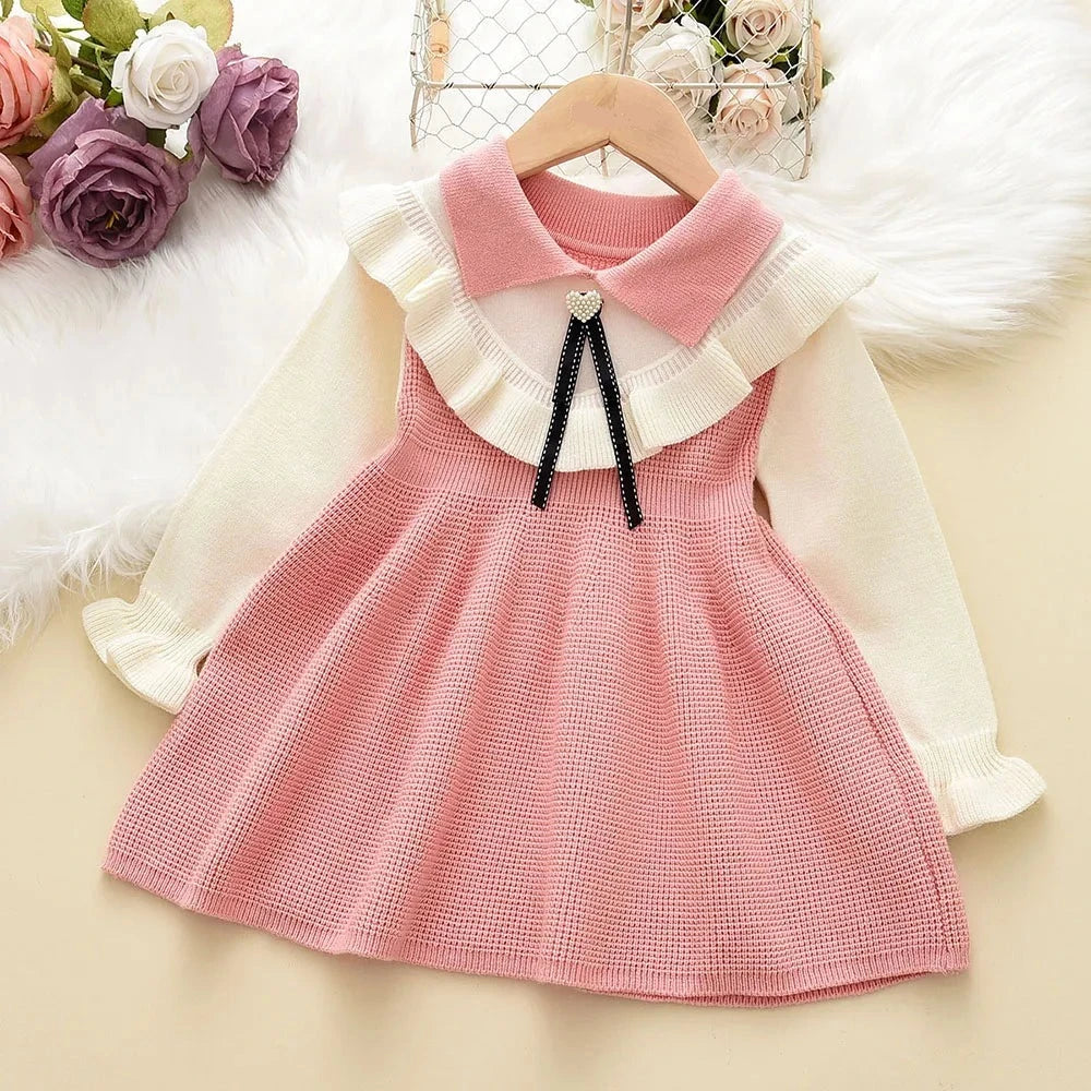 Vestido rodado de linha