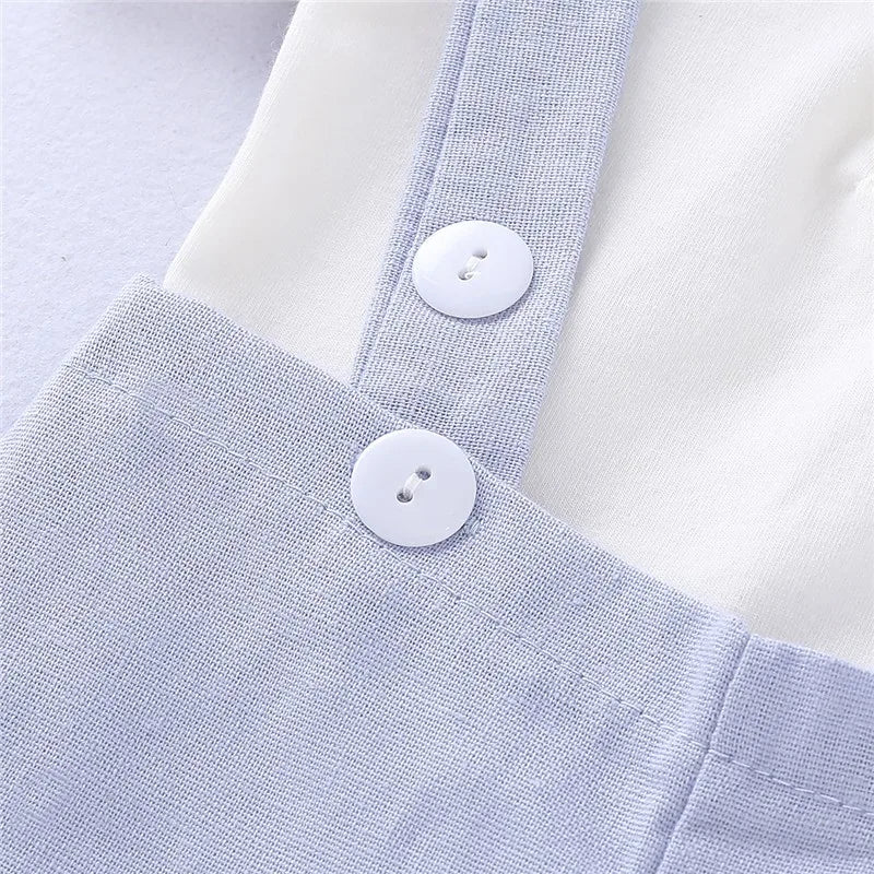 Conjunto Body e Shorts com Suspensório