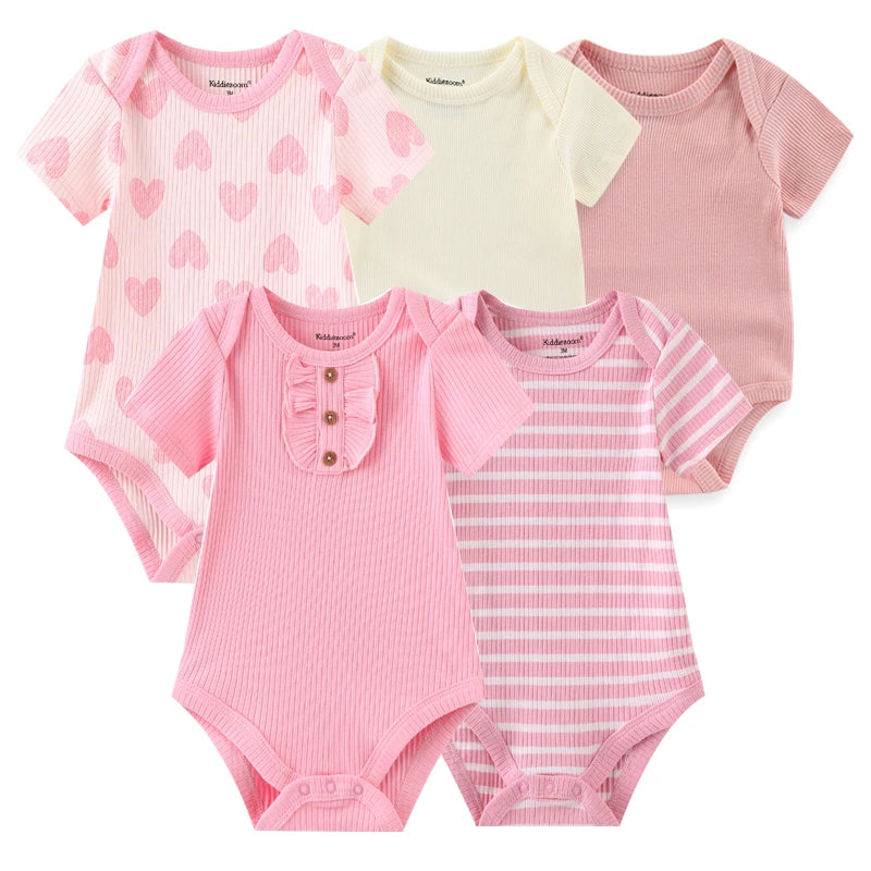 Kit com 5 peças Body Menino Menina