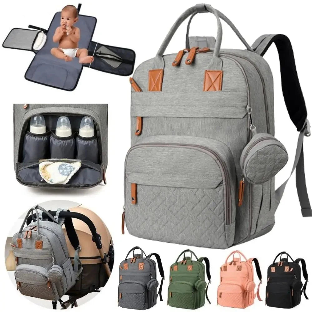 Mochila de Fraldas Multifuncional à Prova d'Água